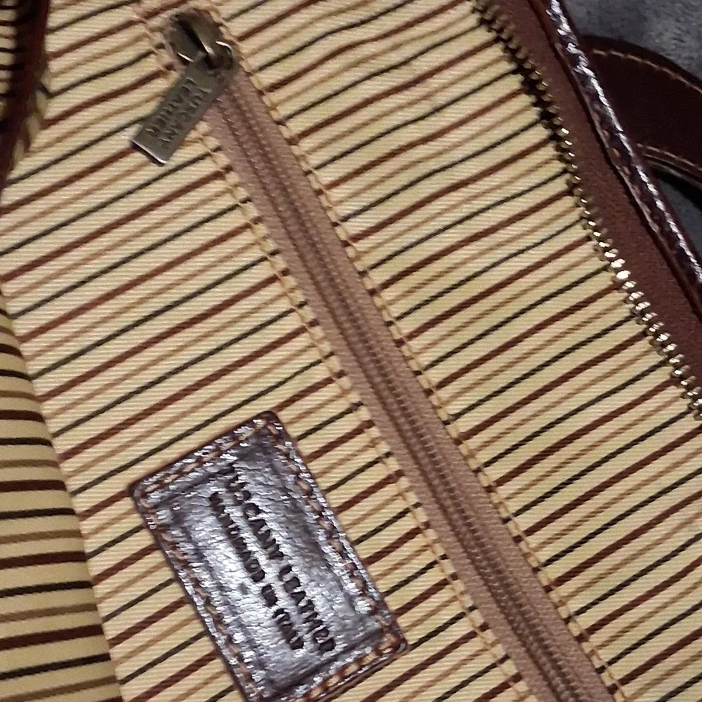 Handmade In Italy Tuscany Leather Briefcase Laptop Bag Rich Cognac Brown Soft